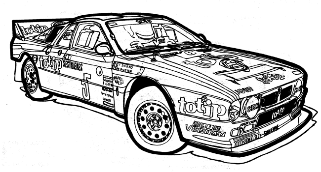 ぬりえ マスタング19