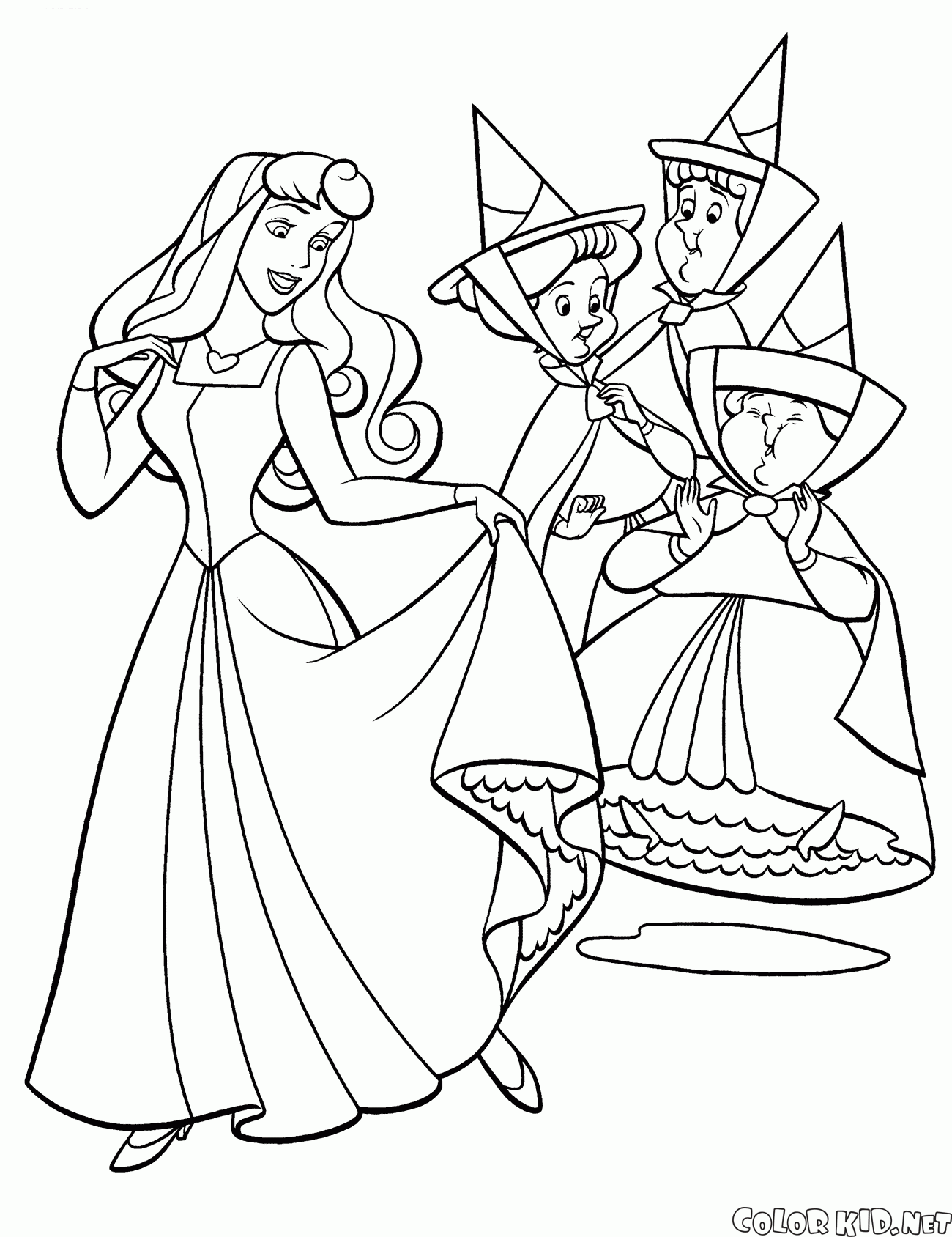 オーロラ姫と妖精