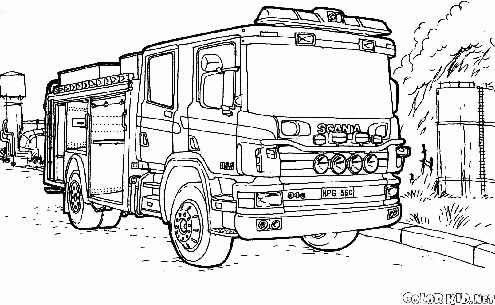 消防車スカニア