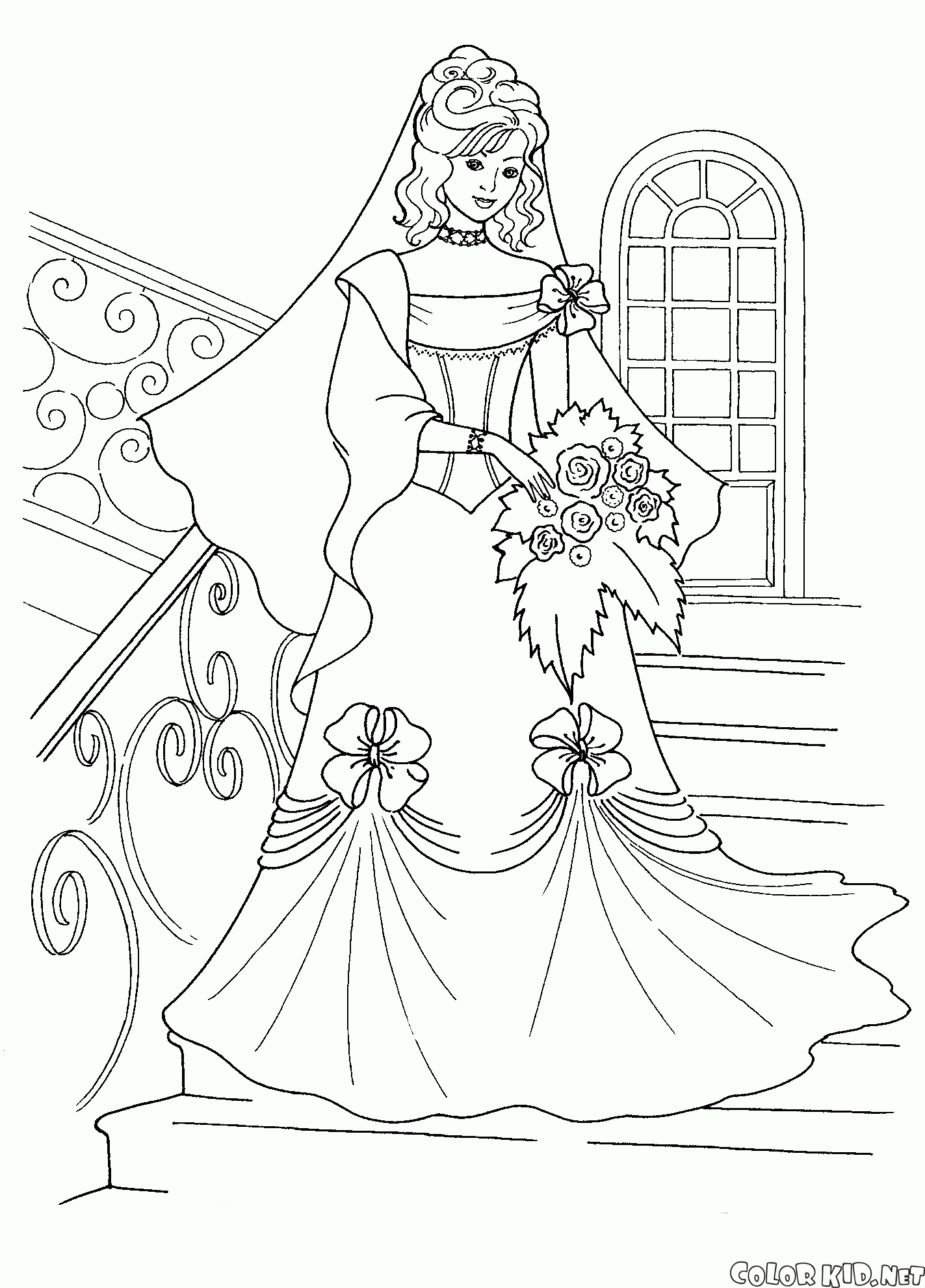 階段の花嫁