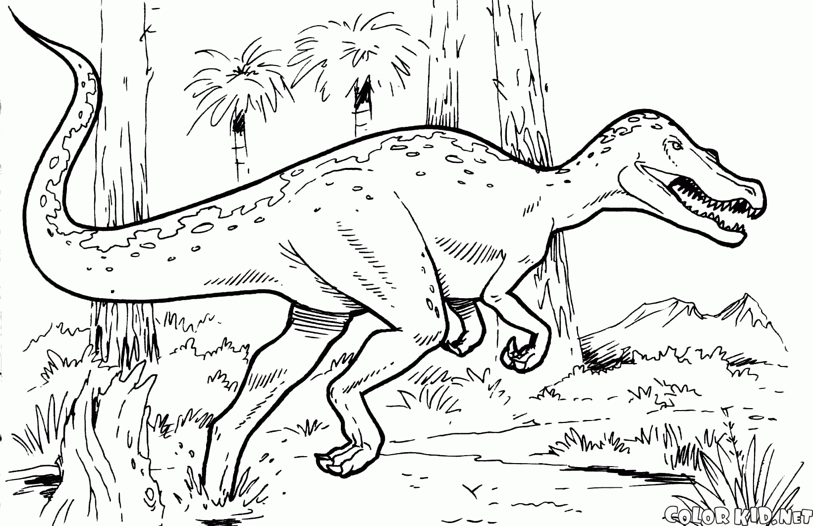 ぬりえ - 恐竜