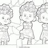 ぬりえ メリダとおそろしの森 ぬりえ メリダとおそろしの森