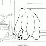 ロボットのベイマックスとボール