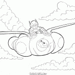 ベイマックスが飛ぶ