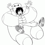 ロボットはヒロを救助