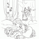 エルザは、アンナを助けます