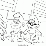 スマーフェットとパパスマーフ