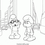 聡明スマーフと機嫌スマーフ