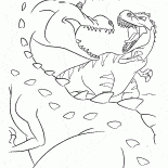 ママ恐竜とルディ