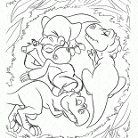 子供たちが眠っています