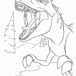 恐竜の大声で轟音