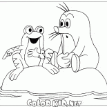 カエルとモグラ