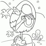 鳥と犬