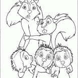 スカンク、リスやヤマアラシ