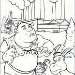 シュレック、猫とロバ