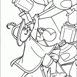 猫が棚から落ちます