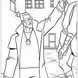 怒っているいじめっ子