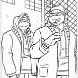 市内でティーンエイジ・ミュータント・ニンジャ・タートルズ