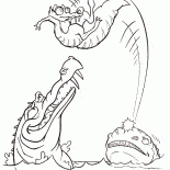 爬虫類に囲まれたスクラット