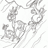 動物は船に逃げます