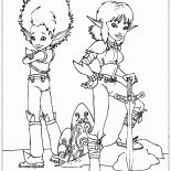 アーサーとセレニアが作戦中