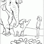 モーグリと赤ちゃんゾウ