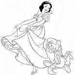 白雪姫がドワーフで踊ります