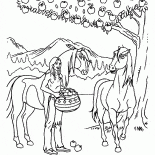 りんごとネイティブアメリカン