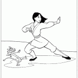 ドラゴンはムーランを訓練