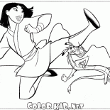 ムーランとムーシューが修行中