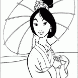 ムーランは、太陽から隠れています