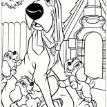 大きな犬と子犬