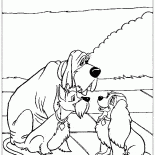 ぬりえ わんわん物語 ぬりえ わんわん物語