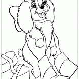 クリスマスの子犬