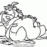 ミーアキャットと豚が眠っています