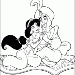 魔法のじゅうたんに乗って