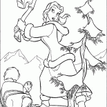 ベルは、クリスマスツリーを見つけました