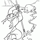 氷に亀裂