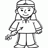 部族から来た男