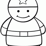 ヘルメットで兵士