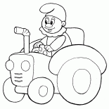 おもちゃのトラクター