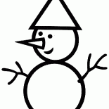 雪だるまの写真