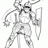 メイスと騎士