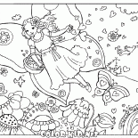 花の牧草地妖精