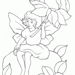 花の下の妖精