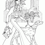 町の少女