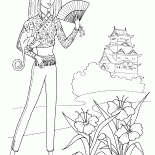 サルを持つ少女