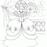 バルコニーでプリンセス