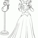 彼女の手で花とプリンセス