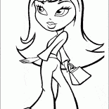 スタイリッシュなバービーのハンドバッグ